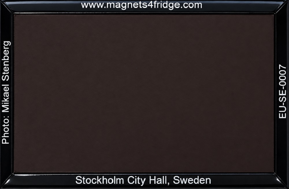 Back side of the Stockholm Magnets4Fridge magnet