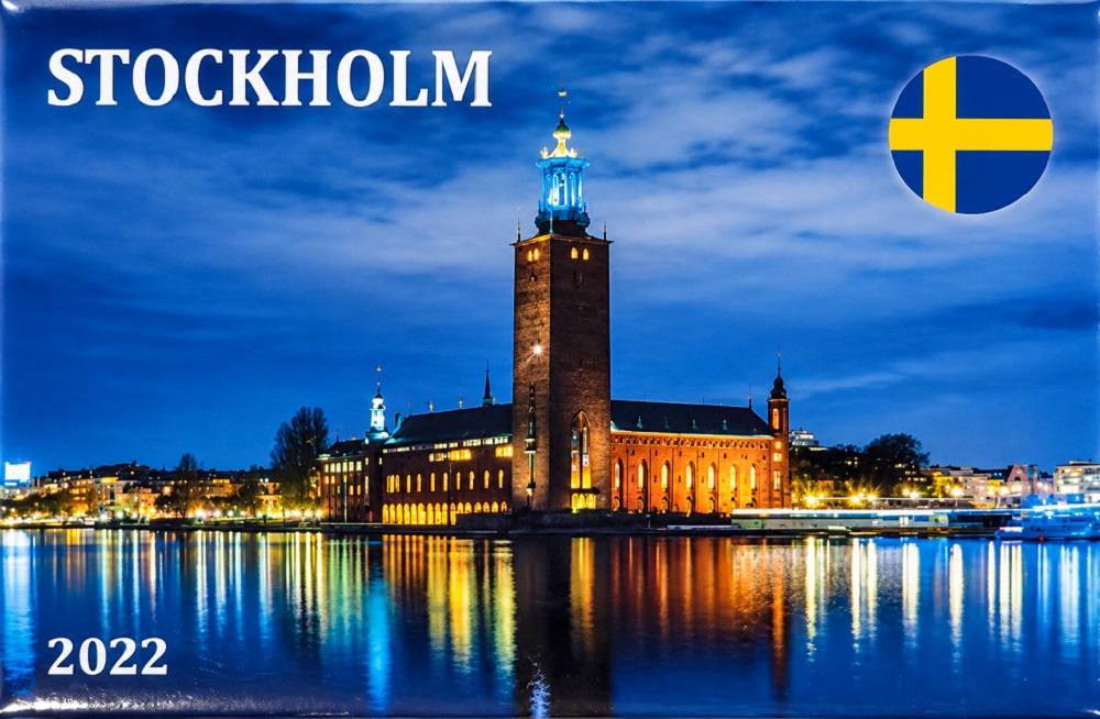 Front side of the Stockholm Magnets4Fridge magnet